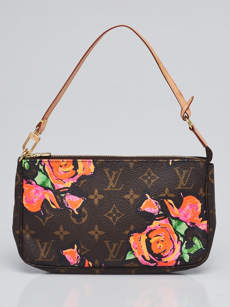 Louis Vuitton Limited Edition Stephen Sprouse Monogram Roses Accessories  Pochette Bag - Yoogi's Closet