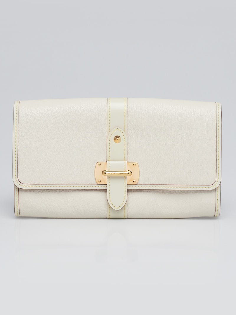 Louis Vuitton, Bags, Louis Vuitton White Suhali Leather Lefavori Wallet