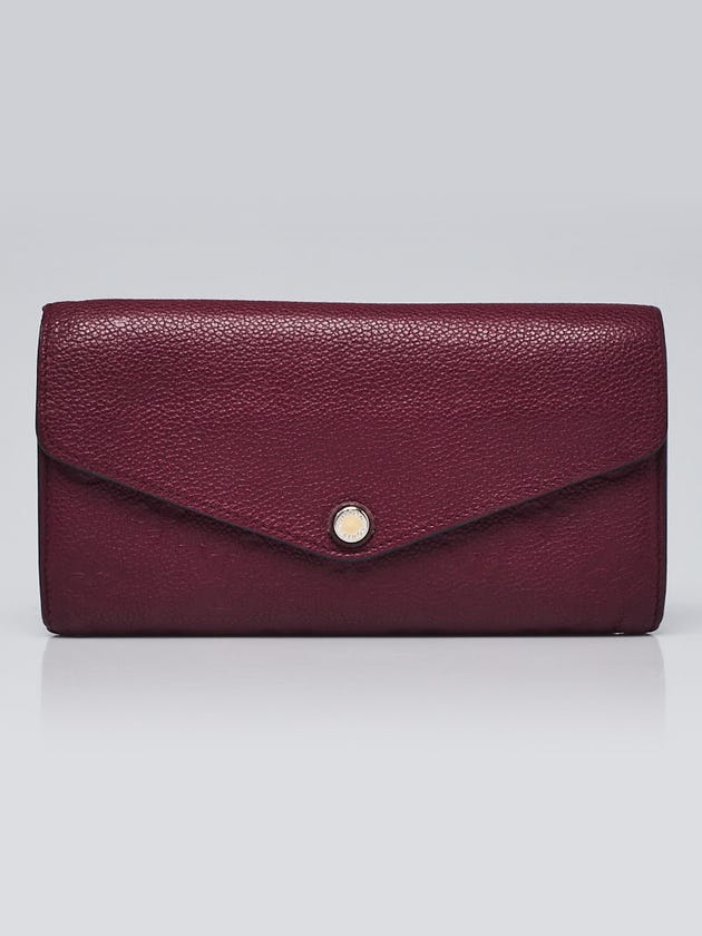 Louis Vuitton Aurore Monogram Empreinte Leather Sarah Wallet