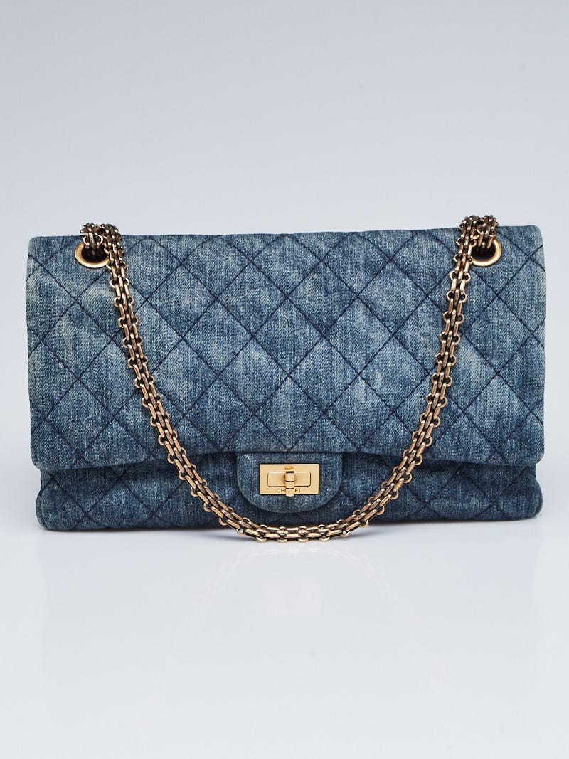 CHANEL, Bags, Chanel Classic Denim Reissue 226 Quilted Double Flap Bag