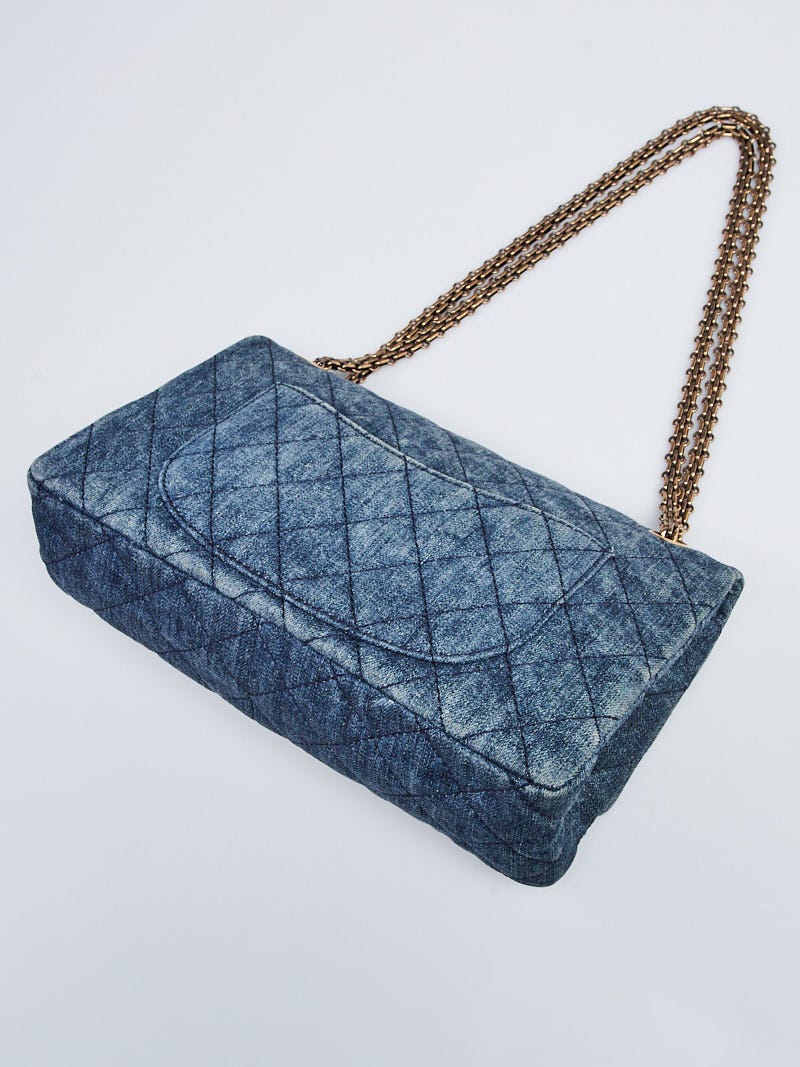 Chanel Blue Quilted Denim 2.55 Reissue Quilted Classic 226 Flap Bag -  Yoogi's Closet