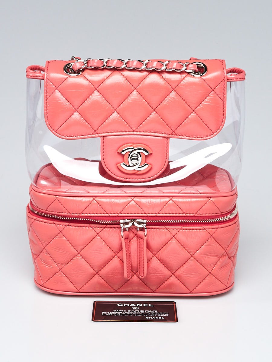 Chanel Filigree Vanity Case Quilted Caviar Small For Sale at 1stDibs