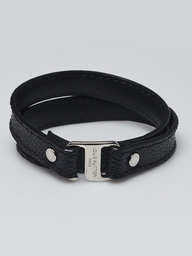 Louis Vuitton Damier Graphite Canvas Snap It Bracelet