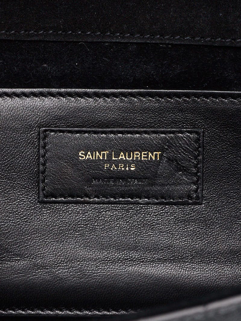 Muse patent leather handbag Yves Saint Laurent Black in