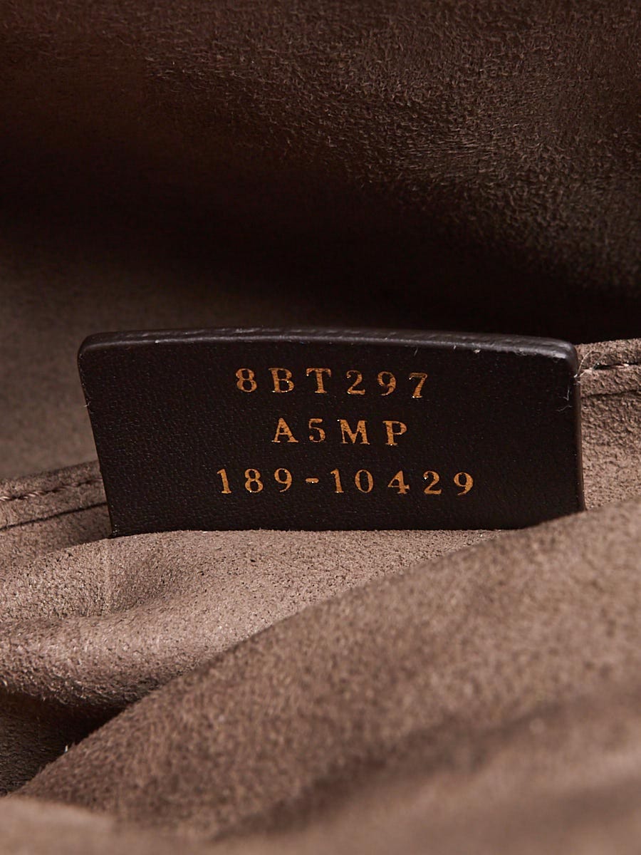 Fendi Black/Brown Coated Canvas and Leather Double F