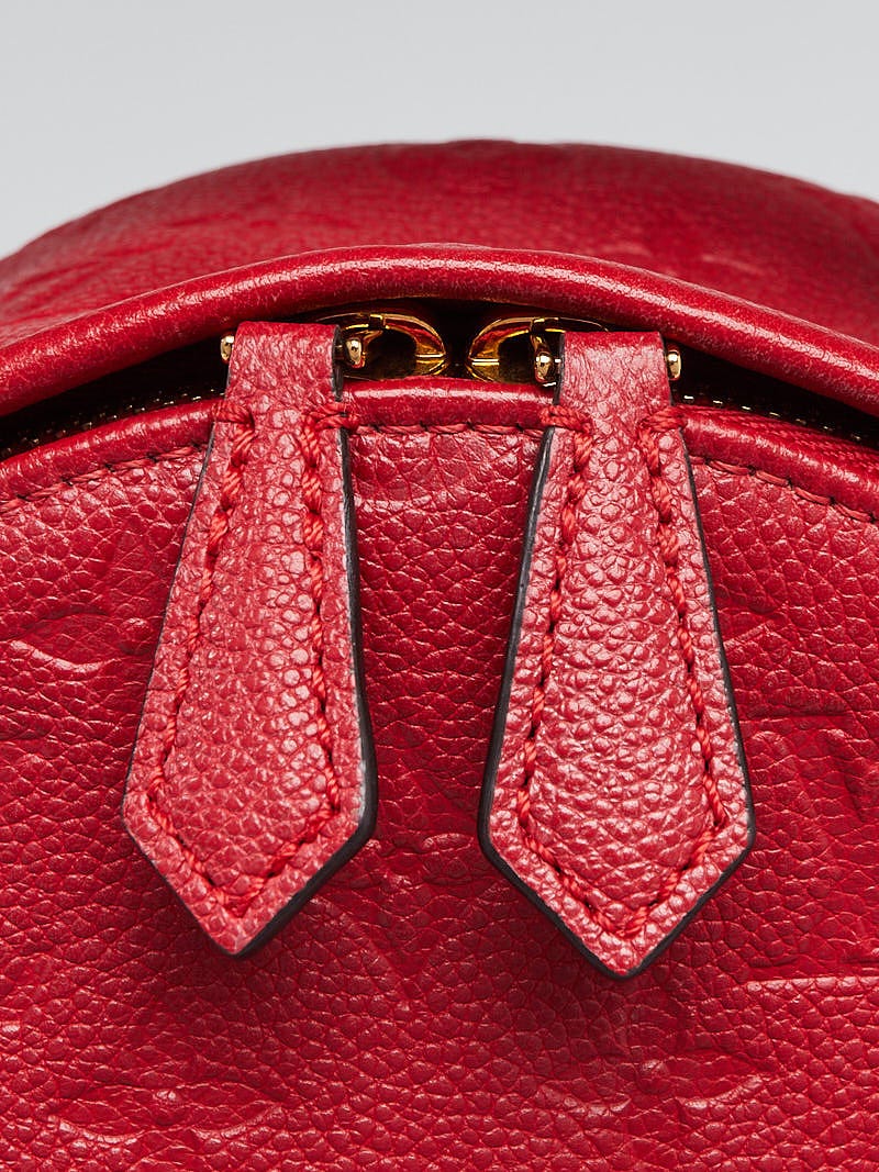 Louis Vuitton Cerise Empreinte Sarbonne Leather Backpack