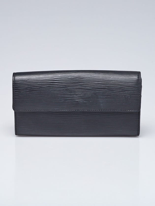Louis Vuitton Black Epi Leather Sarah NM2 Wallet