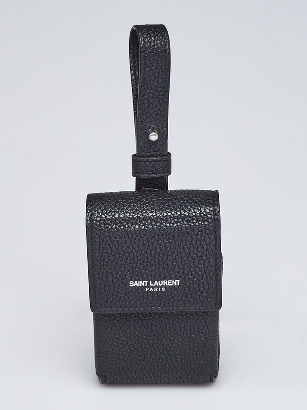 Yves Saint Laurent Black Leather Cigarette Case Holder