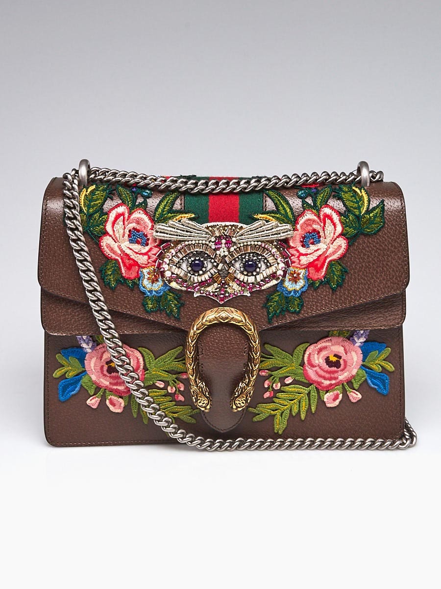 GUCCI DIONYSUS LEATHER SHOULDER BAG レザーショルダーバッグ Gucci Black Leather Dionysus Small Shoulder Bag | Yoogi's Closet