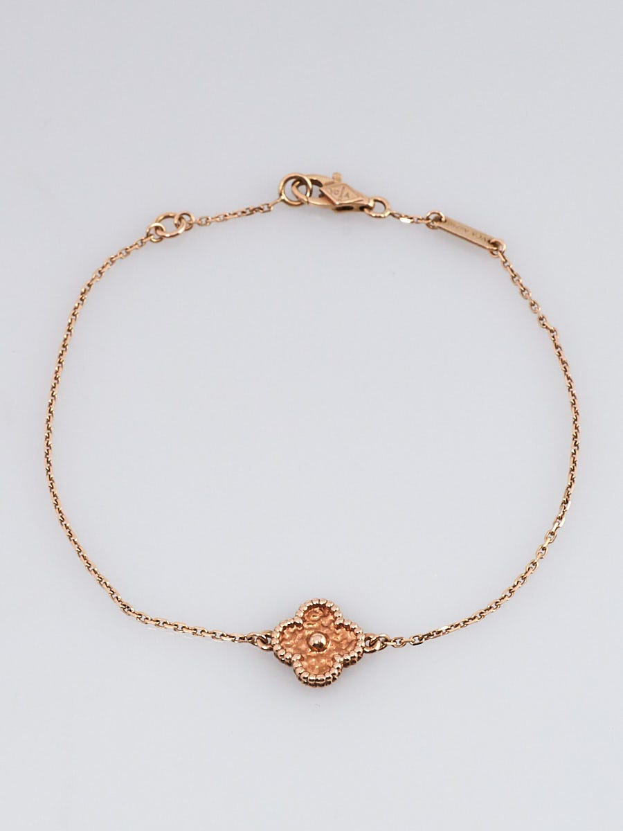 Van Cleef & Arpels Sweet Alhambra 1 Motif Bracelet Rose Gold – Coco  Approved Studio