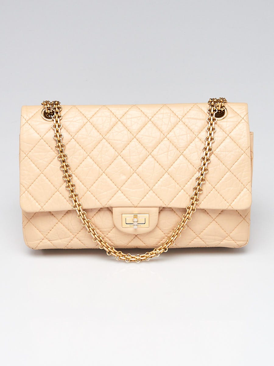 Chanel 2.55 beige caviar on sale