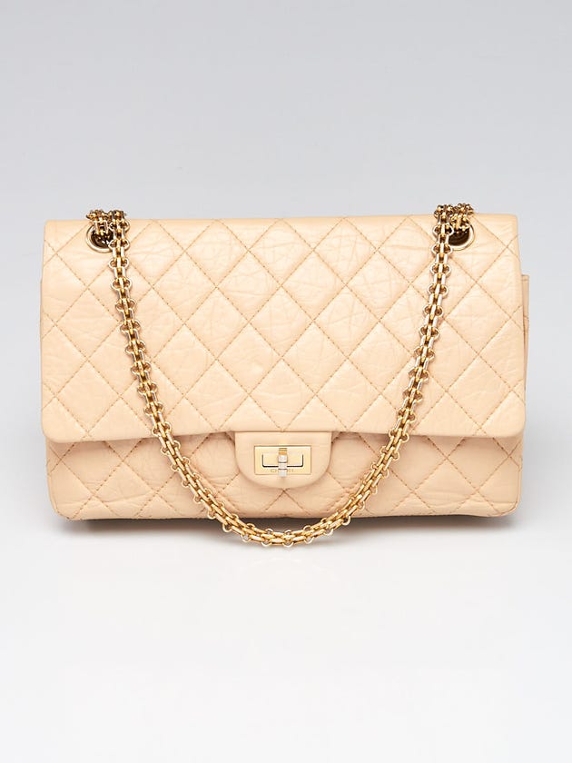 Chanel Beige 2.55 Reissue Quilted Classic Leather 226 Flap Bag