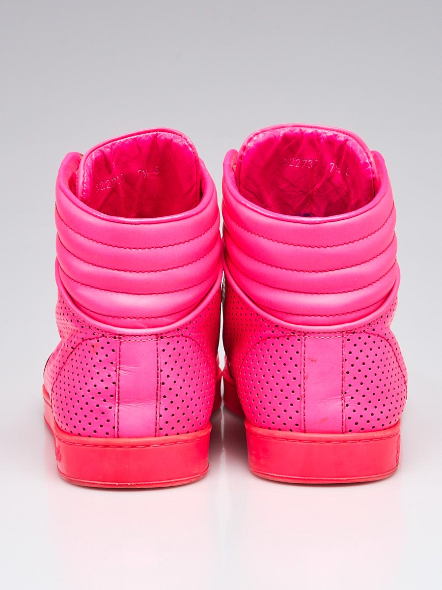 Pink gucci high top sneakers top