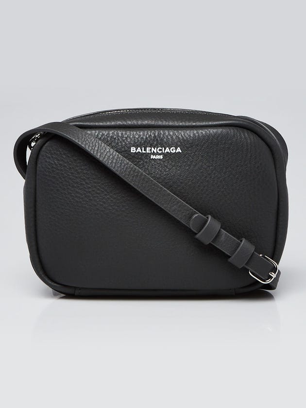 Balenciaga Dark Grey Calfskin Leather Everyday Camera XS Bag