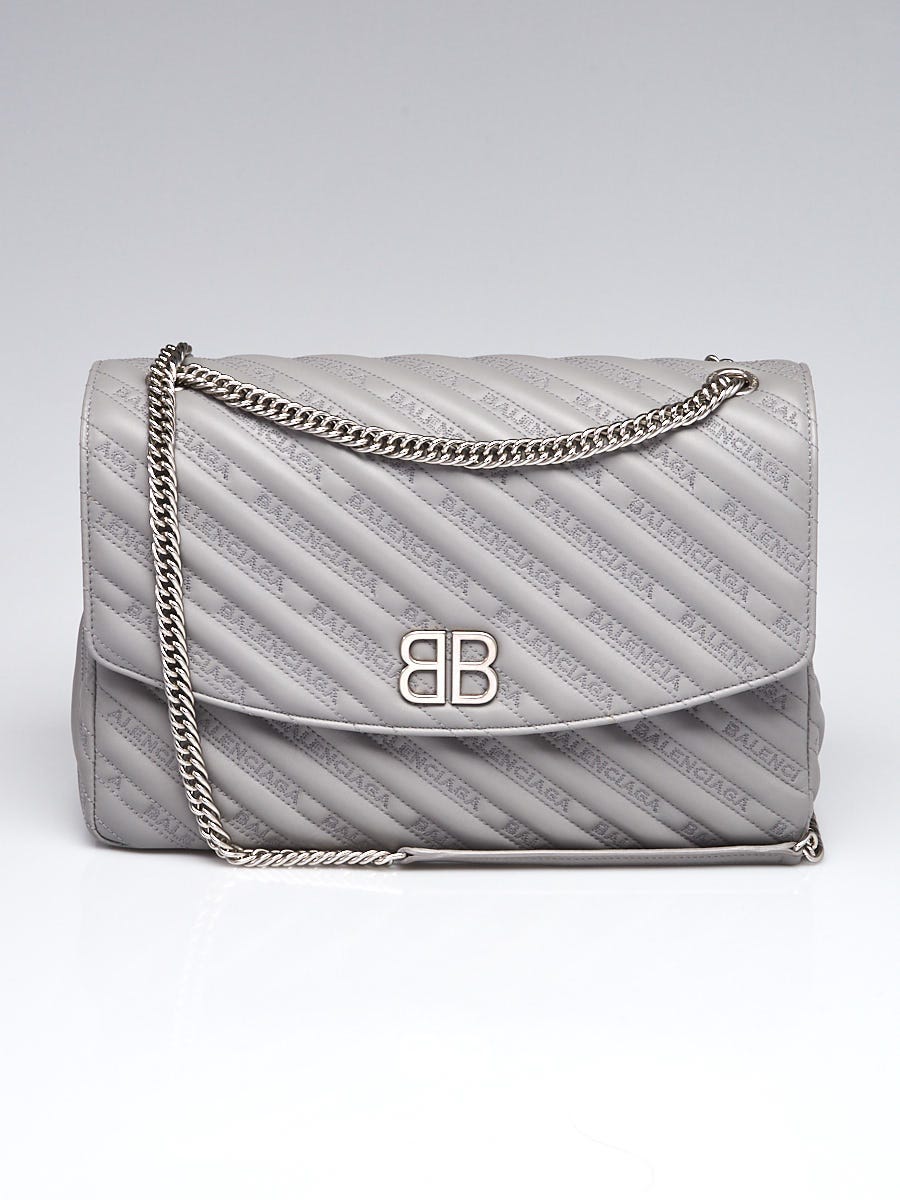 【送料&関税込】Balenciaga Lady Flap Shoulder Bag In Taupe L Balenciaga Lady Flap Shoulder Bag In Taupe Leather | italist