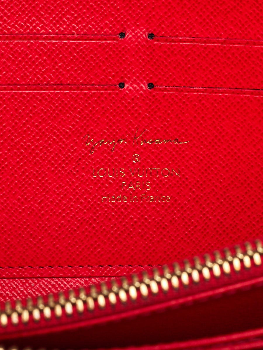 Louis Vuitton Kusama Infinity Dots Pumpkin Red Monogram Vernis Zippy W –  Bagriculture