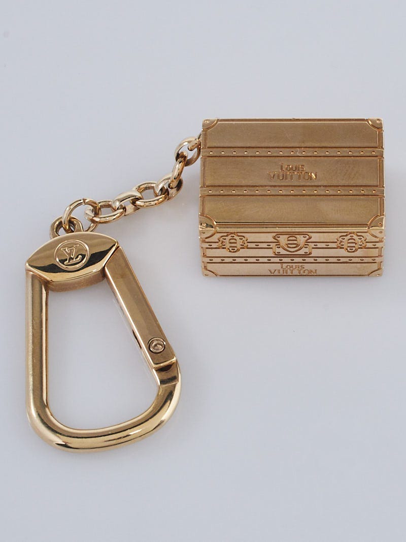 Louis Vuitton Goldtone Metal Trunk Key Holder and Bag Charm