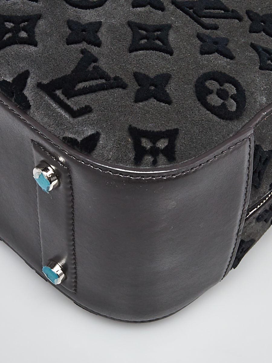 Louis Vuitton Limited Edition Gris Suede Monogram Tuffetage