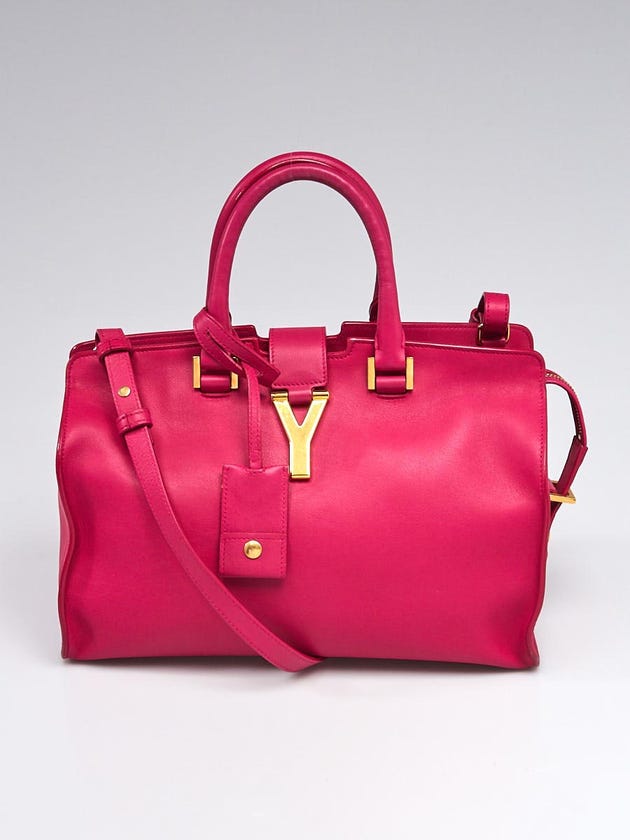 Yves Saint Laurent Pink Leather Small Cabas ChYc Bag