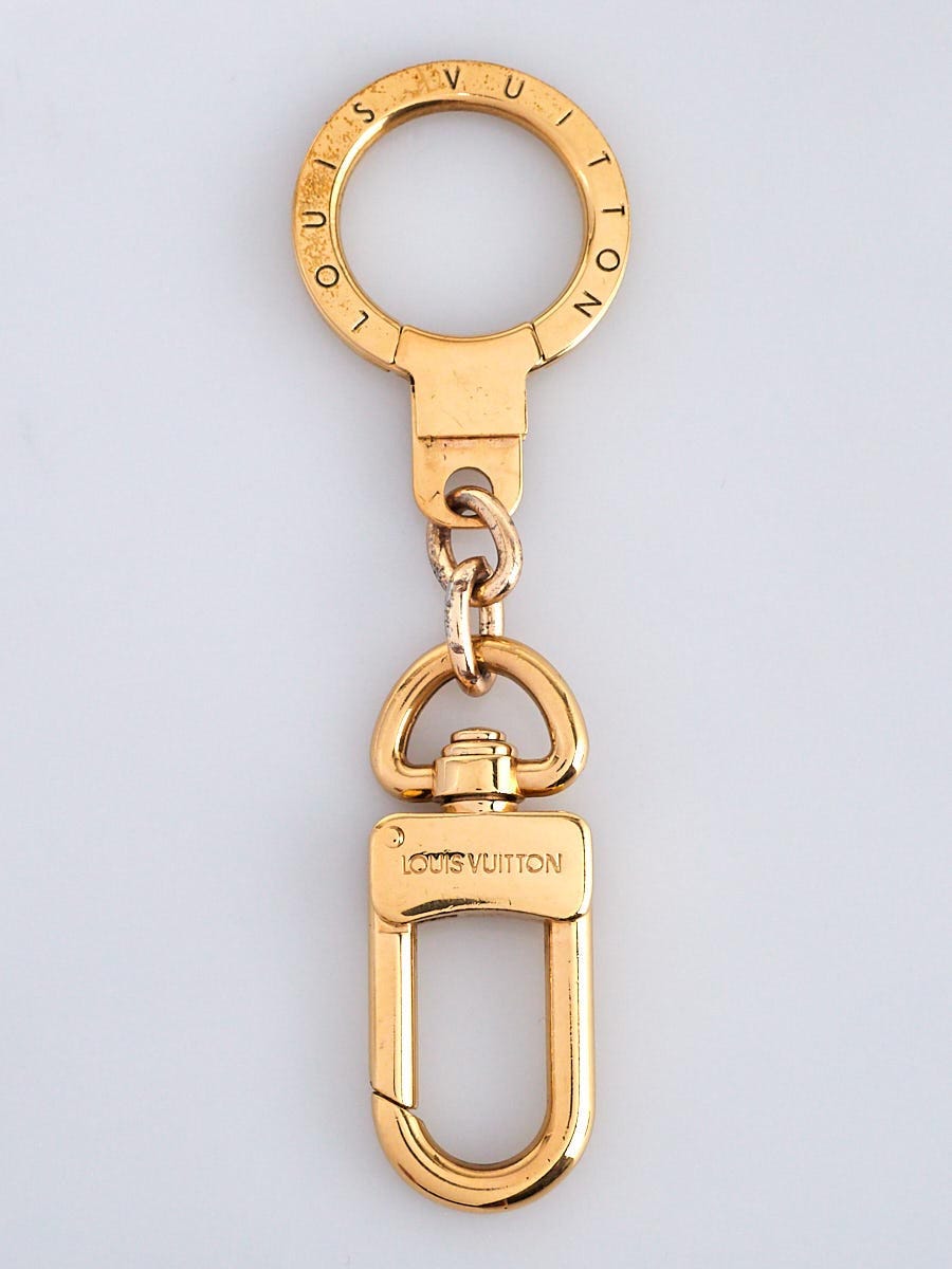 Louis Vuitton Goldtone Brass Bag Extender and Key Chain - Yoogi's Closet