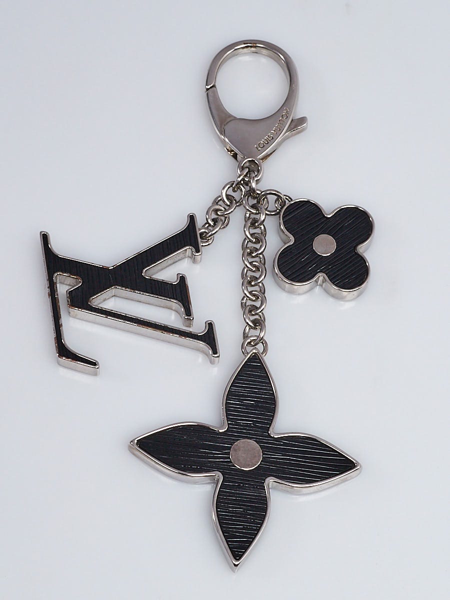 Louis Vuitton Black Fleur D'Epi Key Holder and Bag Charm