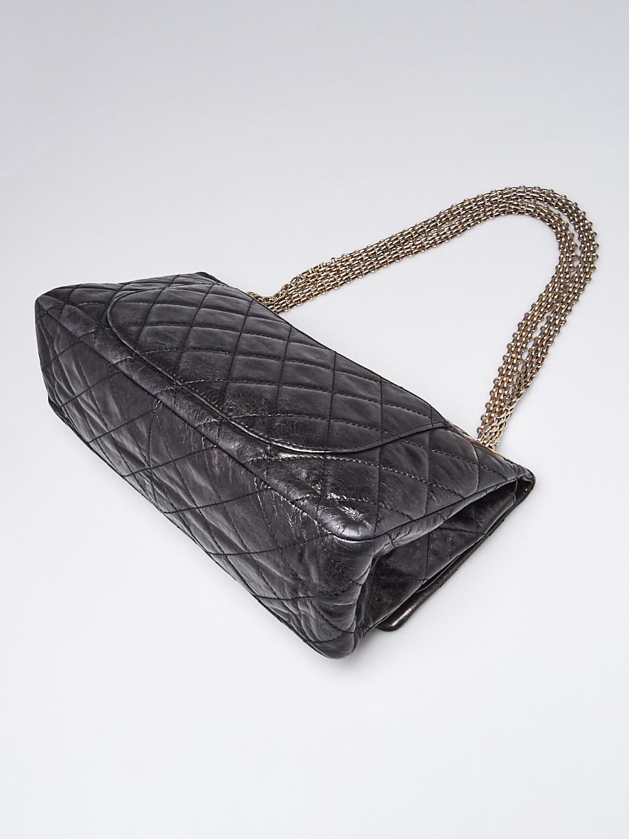 Chanel Black 2.55 Reissue Quilted Classic Metallic Calfskin