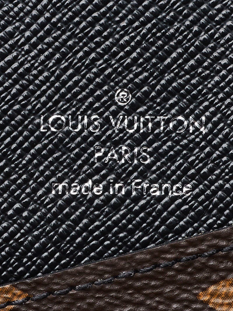 Louis Vuitton Monogram Canvas Portfolio Tri-fold Chain Macassar Wallet