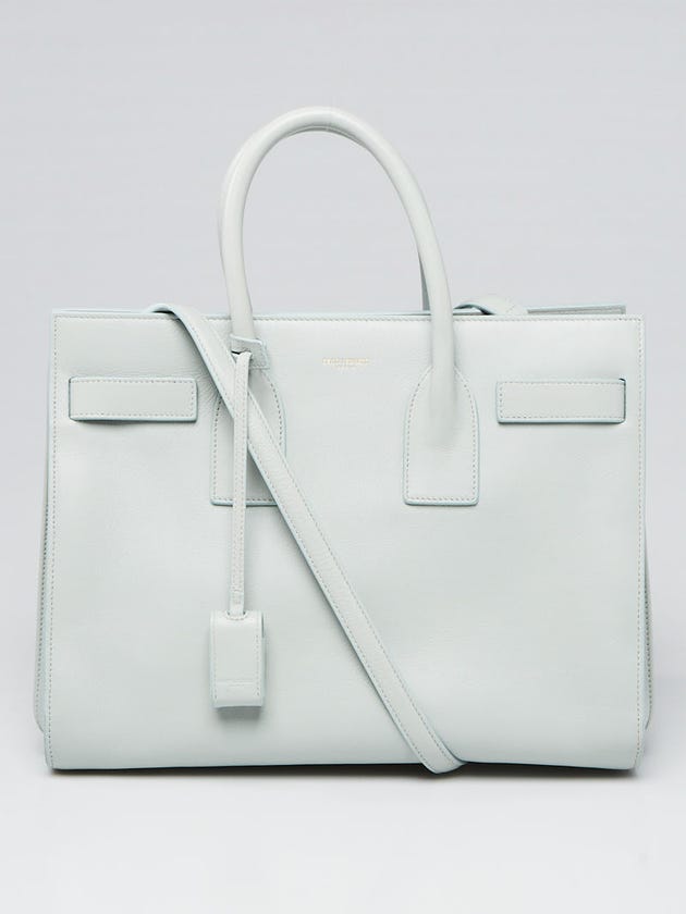 Yves Saint Laurent Mint Calfskin Leather Small Sac de Jour Tote Bag