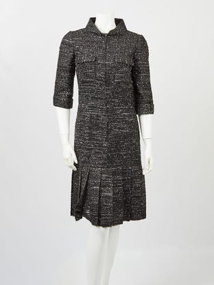 Chanel Transparent PVC and Blue Tweed Medium Gabrielle Bag - Yoogi's Closet