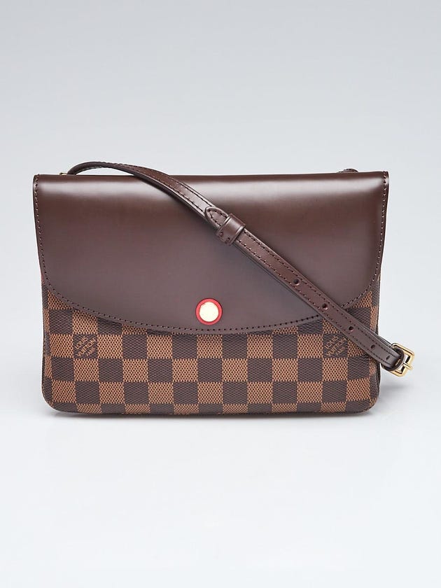 Louis Vuitton Damier Canvas Cerise Twice Pochette Bag