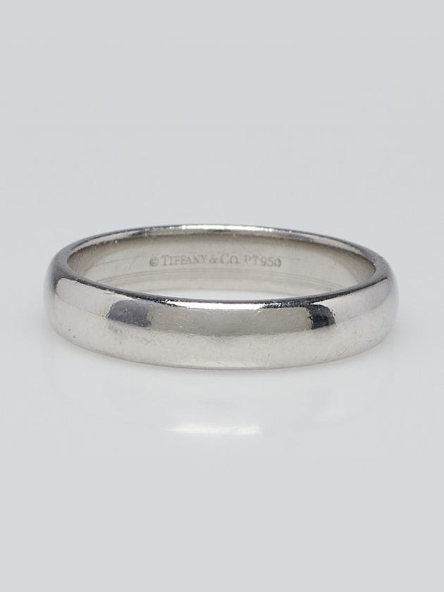 Tiffany & Co. 4mm Platinum Classic Wedding Band Size 9