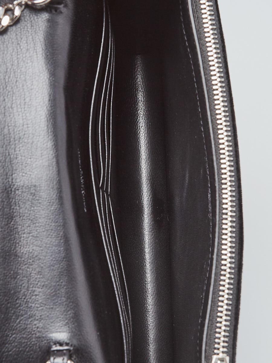 Yves Saint Laurent Black Velvet Toy Kate Tassel Clutch Bag