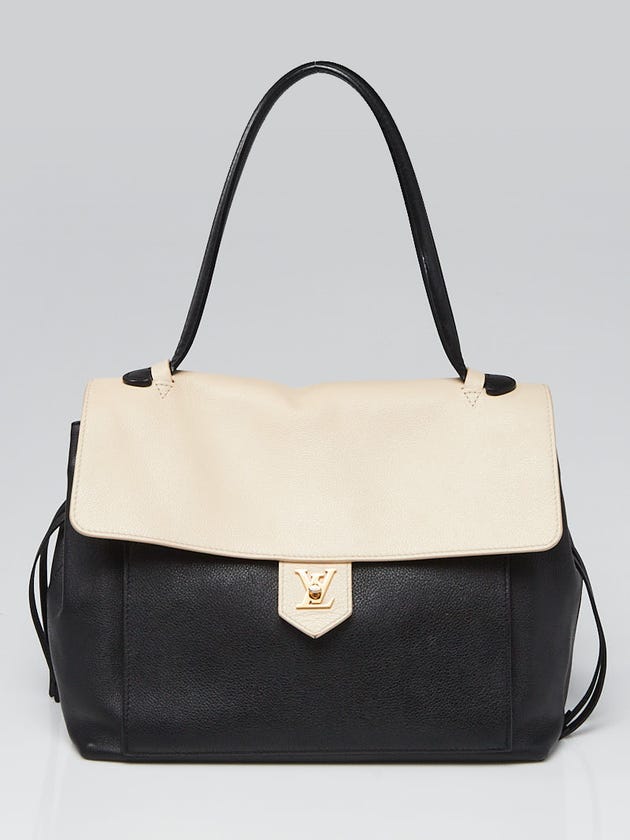 Louis Vuitton Vanille/Noir Leather Lockme MM Bag