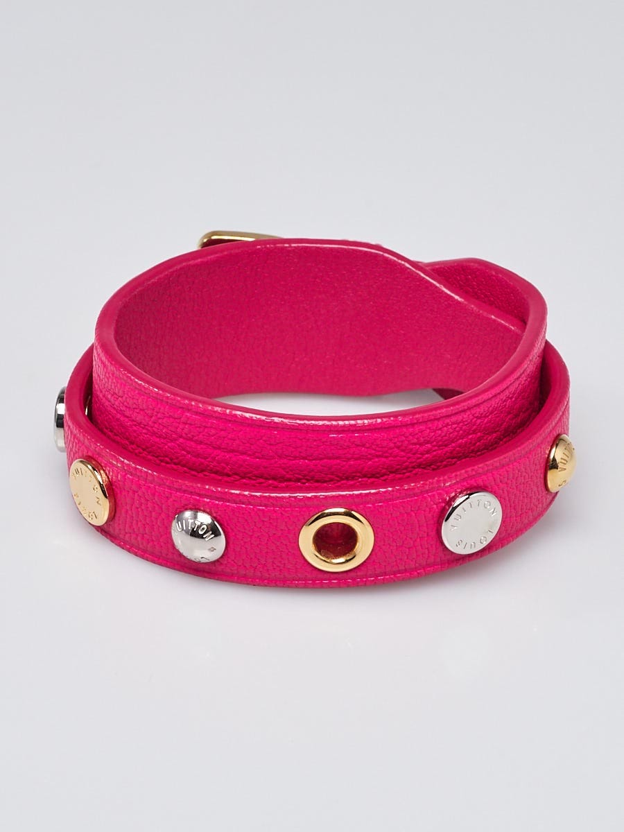 Louis vuitton 2024 pink leather bracelet