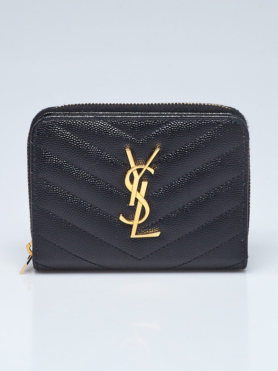 ★Saint Laurent★ Compact Monogram Quilted Zipper Wallet Bla 668288aaa441000_4.jpg