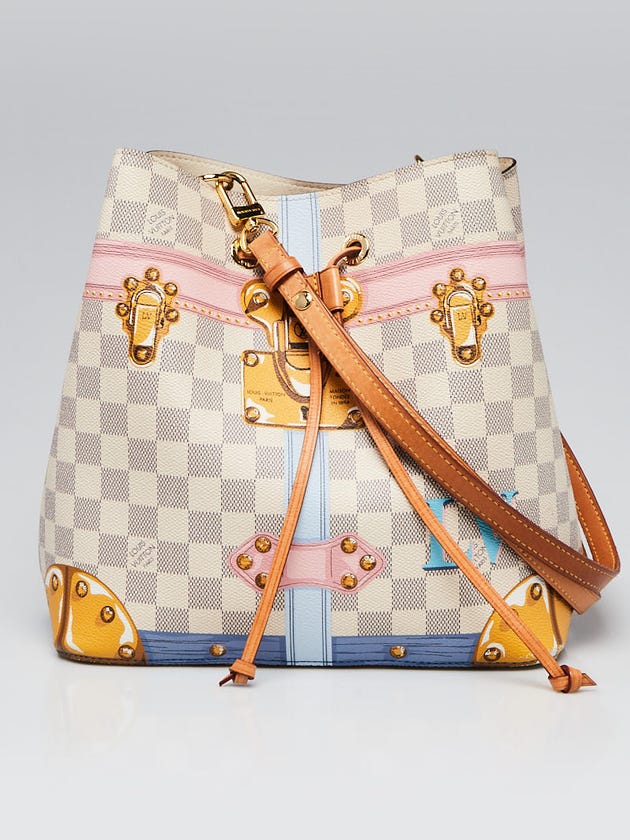 Louis Vuitton Limited Edition Damier Azur Canvas Trompe L'oeil Screen Neonoe Bag
