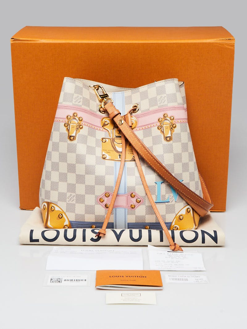 Louis Vuitton Limited Edition Damier Azur Summer Trunks Trompe L