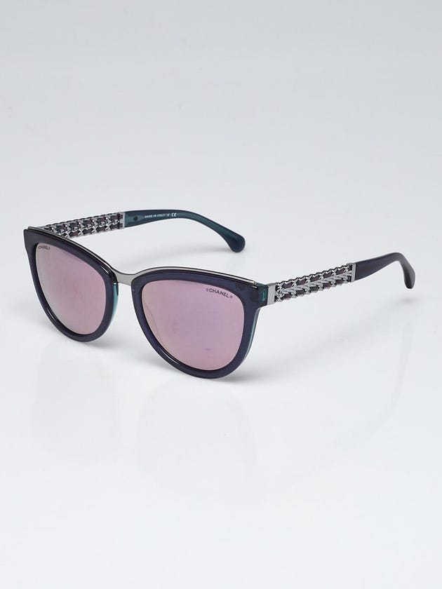 Chanel Purple Acetate Frame Tint Cat Eye Sunglasses-5361