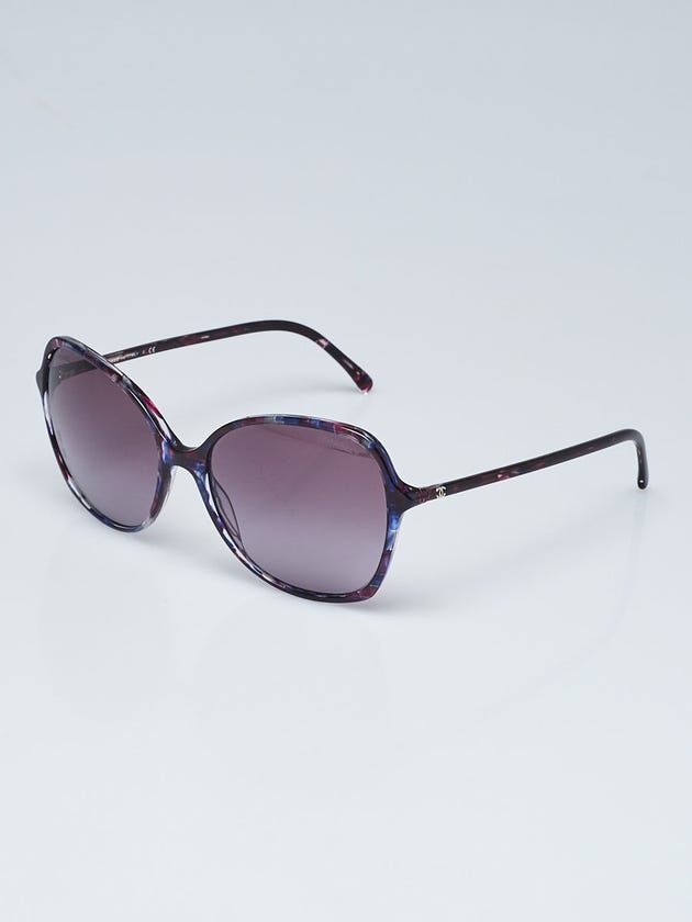 Chanel Multicolor Acetate Frame Oversized Sunglasses - 5344