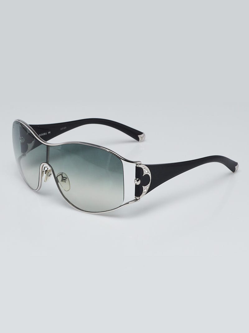 Louis Vuitton Black Glitter Acetate Jasmine Sunglasses Z0305U