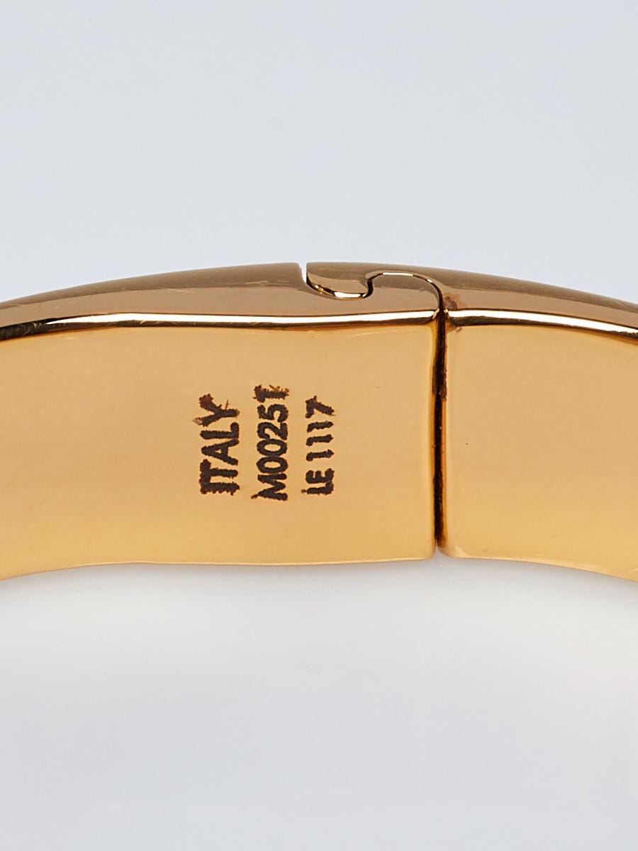 Louis Vuitton Nanogram Cuff - Gold-Tone Metal Bangle, Bracelets - LOU296248