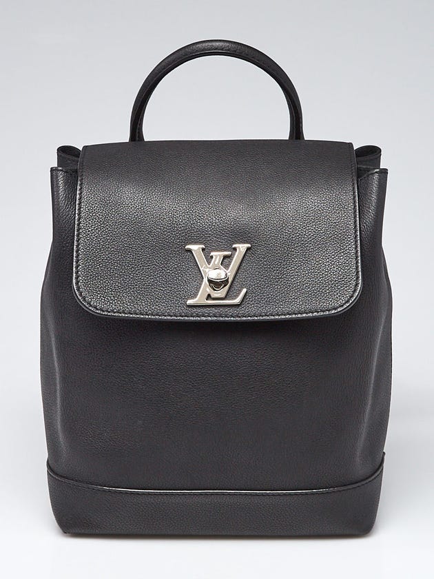Louis Vuitton Black Calfskin Leather Lockme Backpack