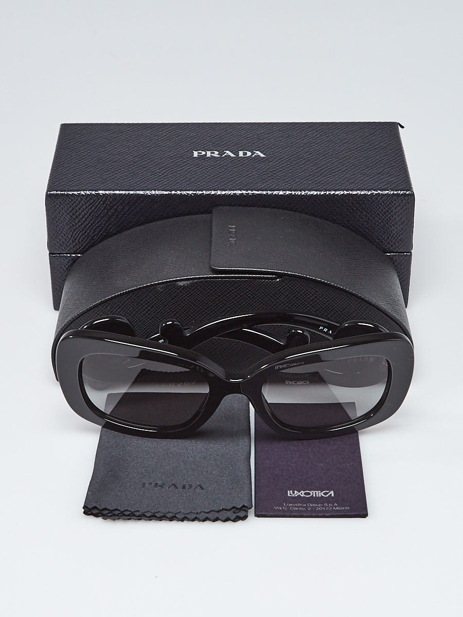 Prada Black Acetate Square Frame Baroque Sunglasses - SPR270 - Yoogi's  Closet