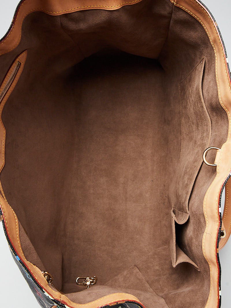 Louis Vuitton Aurelia Gm Multicolor Bronze Shoulder Bag Tote Pvc