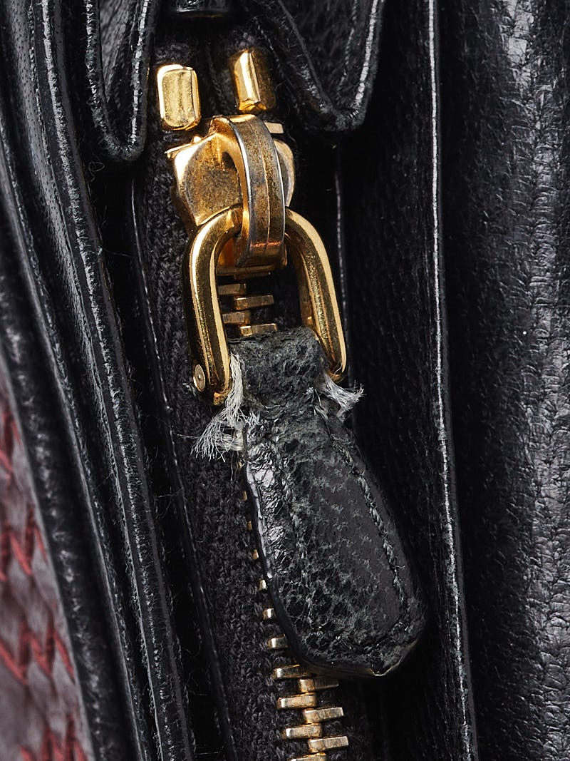 プラダPradaマギットマギット レッド × ブラック レザー 1BC082 31/E プラダPradaマギットマギット レッド × ブラック レザー 1BC082 31/E
