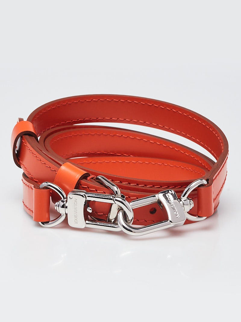 Louis Vuitton 16mm Red Leather Strap - Yoogi's Closet
