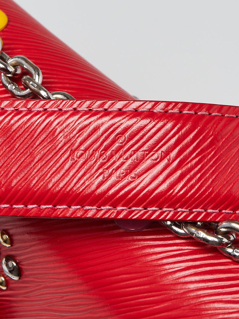 Louis Vuitton Red Epi Leather Mechanical Flowers Twist MM Bag - Yoogi's  Closet