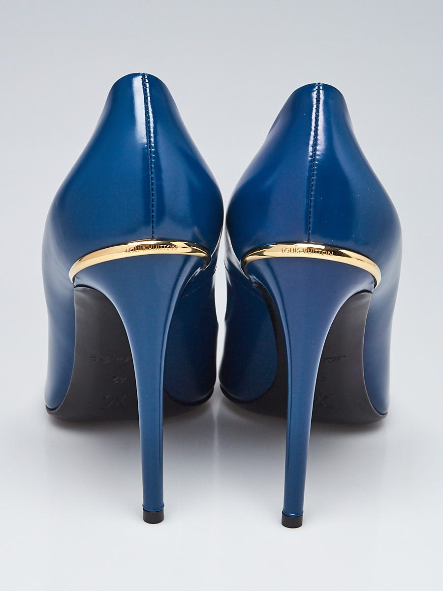 Louis Vuitton Blue Leather Eyeline Pumps Size 11.5/42