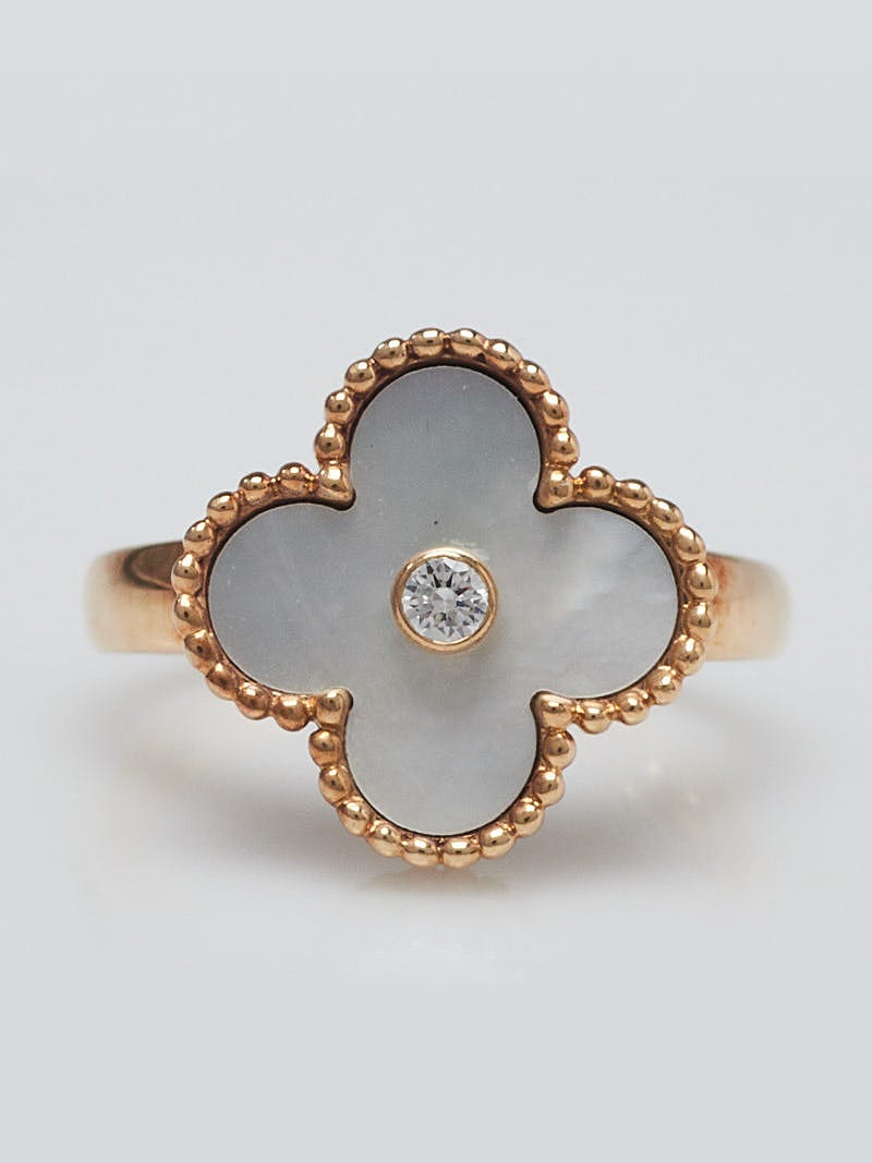 Van cleef mother deals of pearl ring
