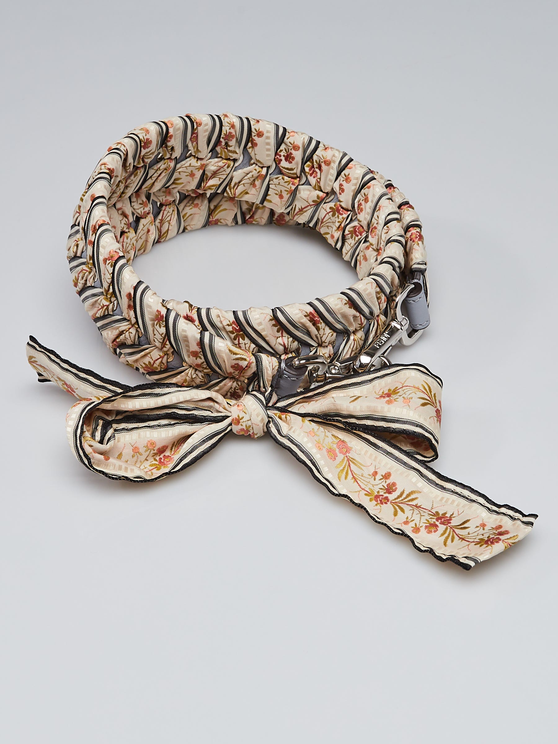 Fendi Multicolor Floral Ribbon Strap You Shoulder Strap Yoogi s Closet